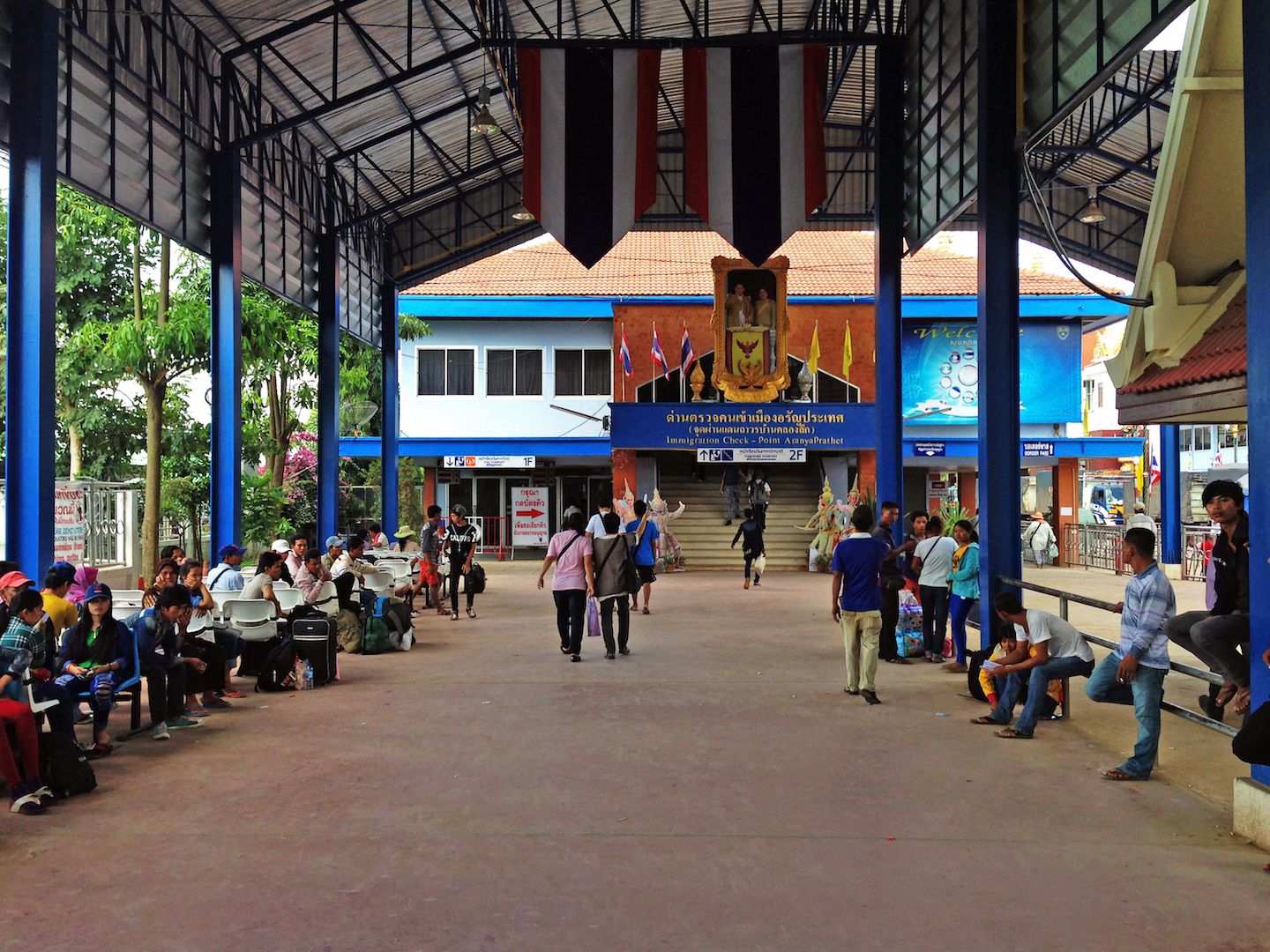 Walking to the Thai border