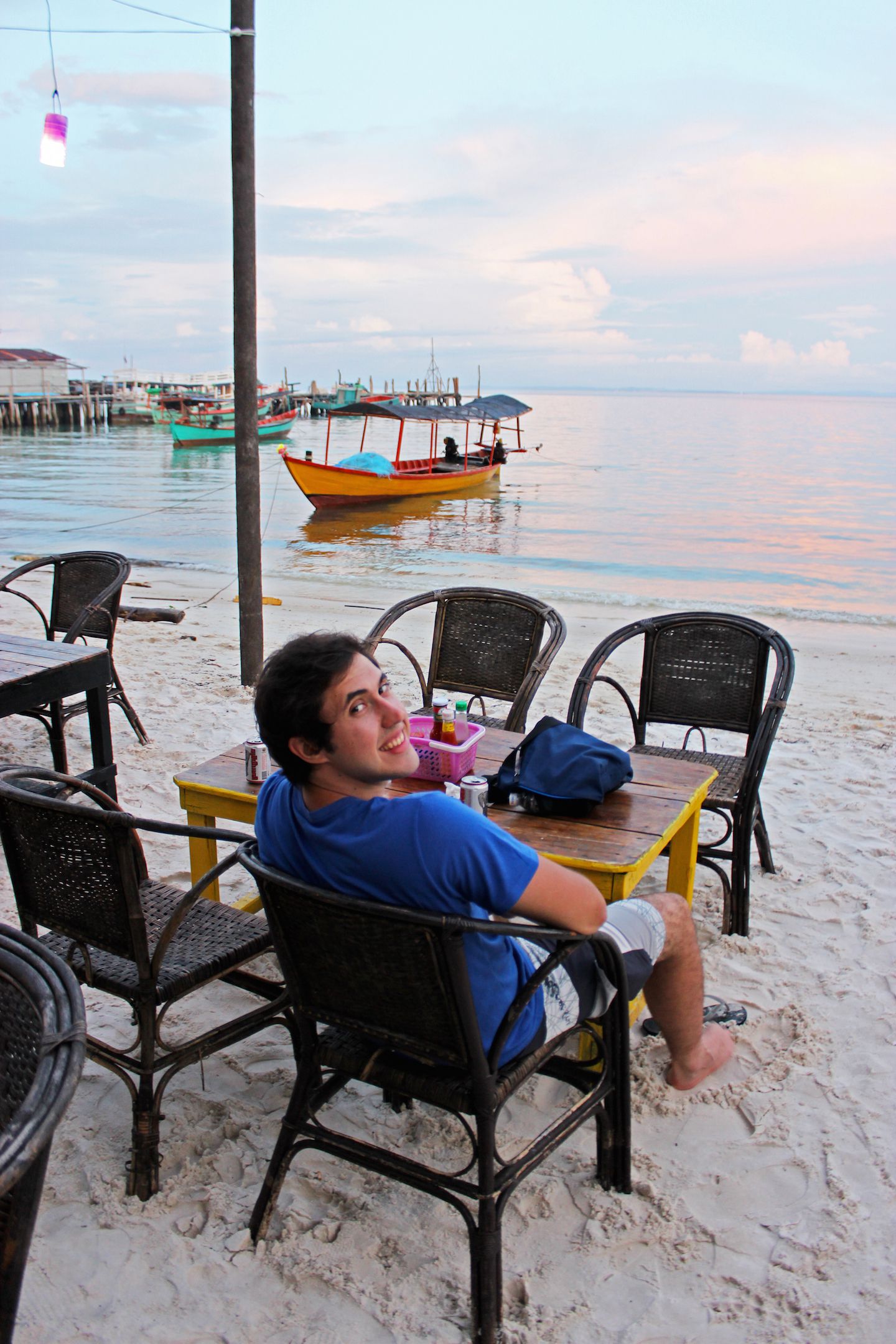 While enjoying the view