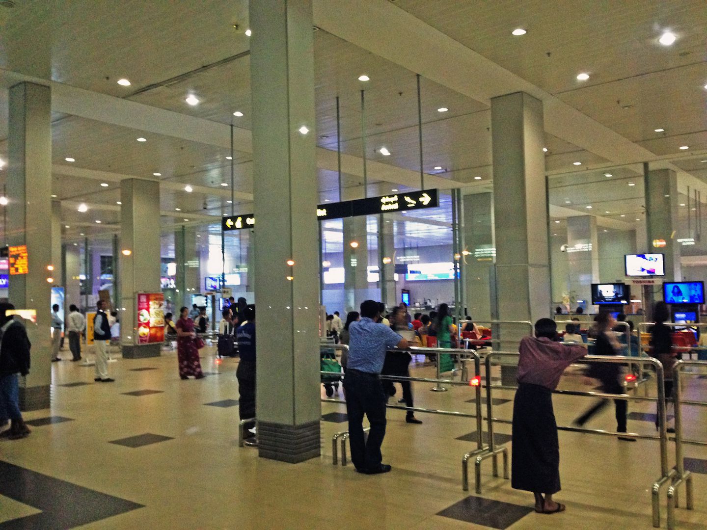 Yangon airport, Myanmar