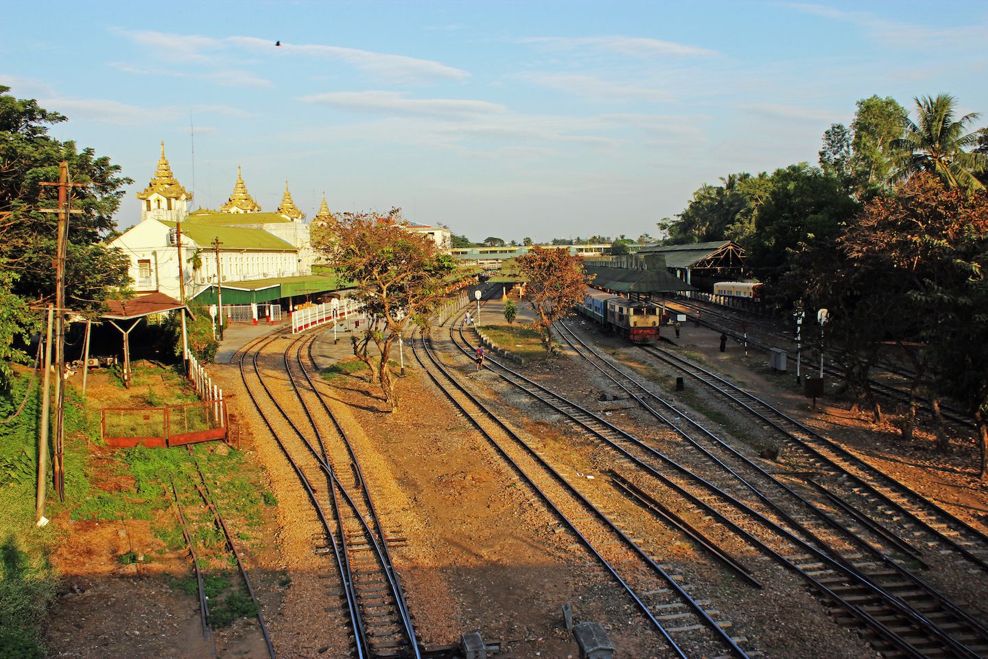 Yangon's train station, Yangon, Myanmar